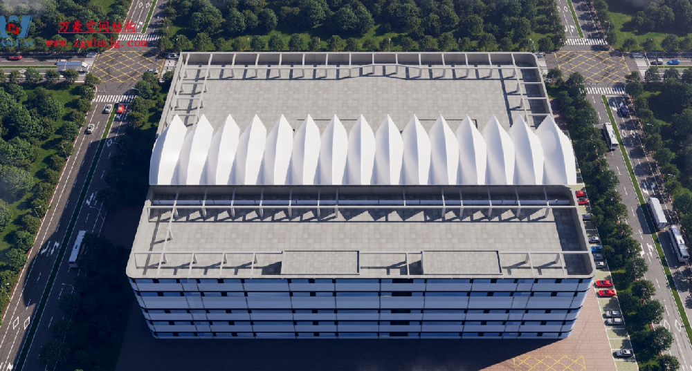 海南醫(yī)學院第一附屬醫(yī)院江東新院區(qū)PTFE膜結(jié)構(gòu)工程施工進展