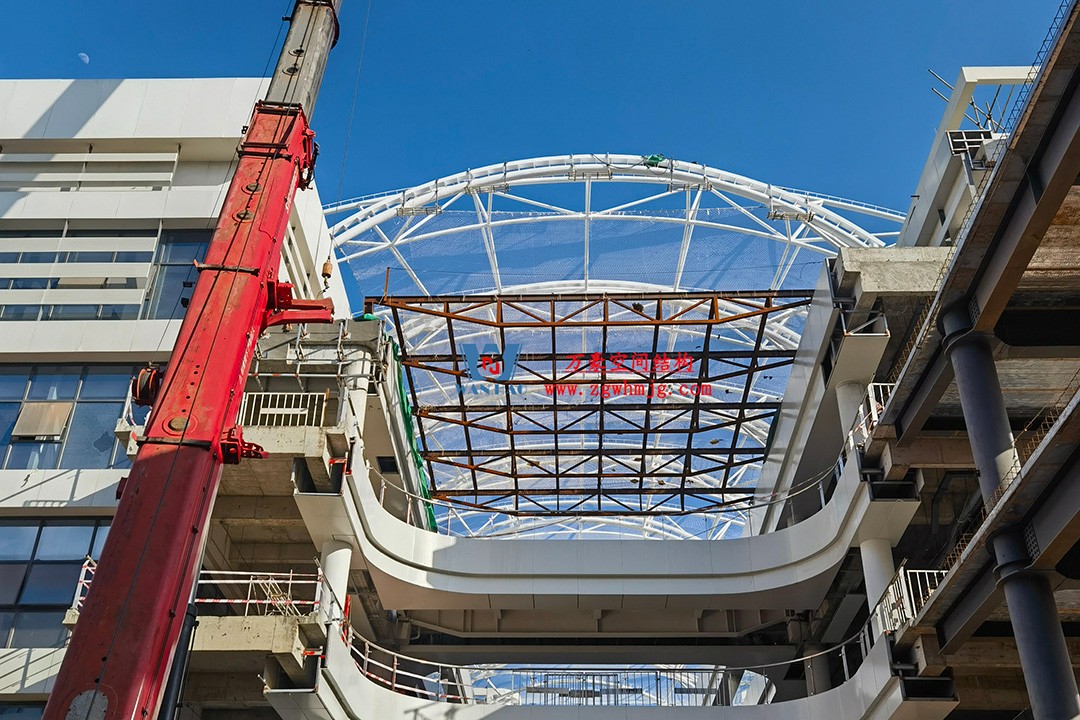 工程進(jìn)度全速推進(jìn)，PTFE膜材張拉在即！