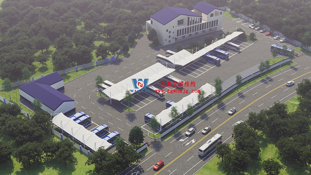 隨處可見的遮陽擋雨守護衛(wèi)士-膜結構車棚 隨處可見的遮陽擋雨守護衛(wèi)士-膜結構車棚