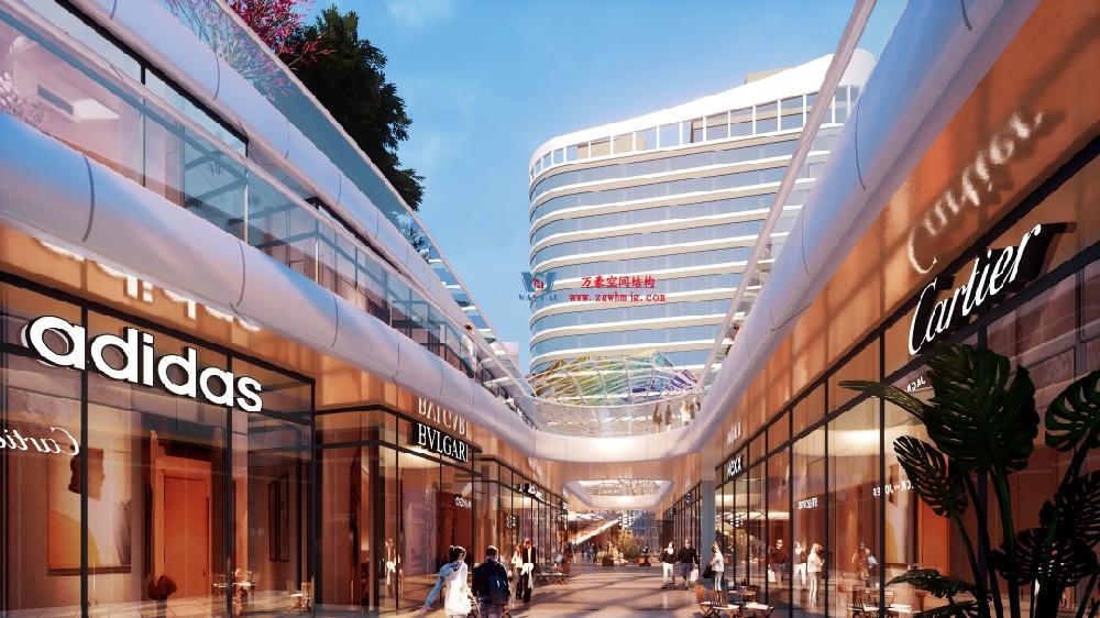 茂名總匯天街ETFE氣枕商業(yè)天幕，打造光影藝術(shù)“場(chǎng)景”