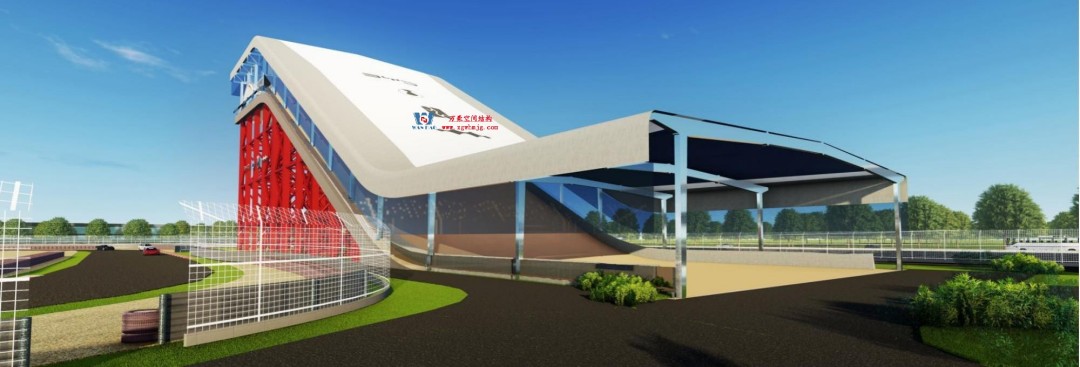 馭風(fēng)逐沙，織就賽道美學(xué)——比亞迪紹興嵊州賽車場(chǎng)干拔沙坡觀景平臺(tái)鋼膜結(jié)構(gòu)