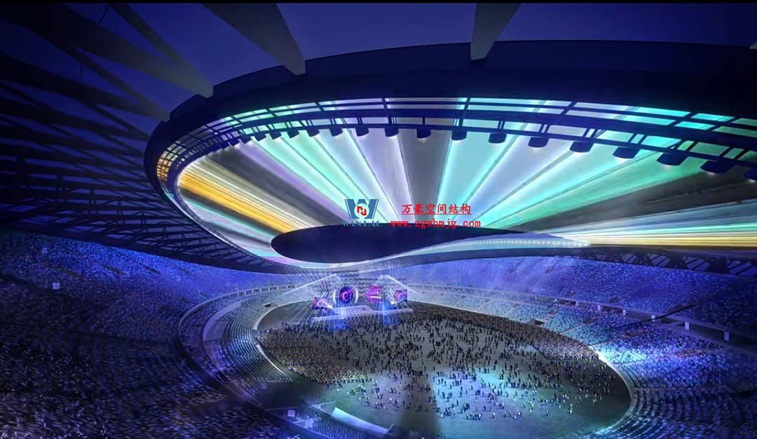 太湖之畔，華燈初上|無錫奧體中心施工加速