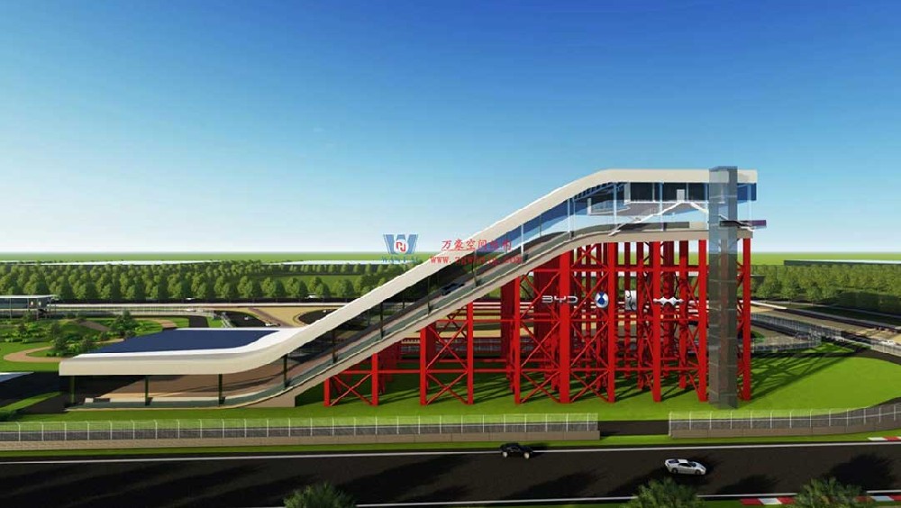 比亞迪賽車場(chǎng)驚現(xiàn)“風(fēng)之翼”！又一座PTFE膜結(jié)構(gòu)干拔沙坡頂棚拔地而起