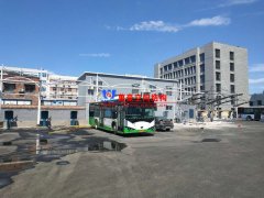 安陽市北廠街、彰德路公交充電樁雨棚膜結(jié)構(gòu)接近尾聲